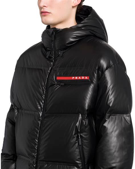 mens black prada coat|prada men's coat sale.